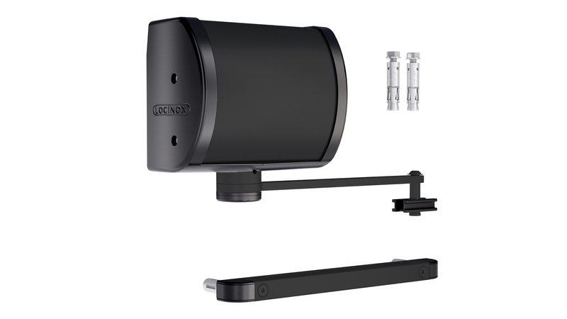 Wszechstronny hydrauliczny samozamykacz do montażu na ścianie i słupku Locinox PANTHER