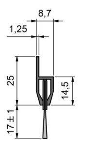 Antyelektrostatyczna uszczelka szczotkowa MINK ABL20010