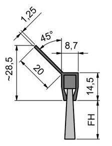 Uszczelka szczotkowa MINK STL2020