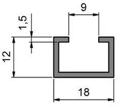 Szyna ceownikowa MINK C-S951, ocynk
