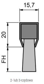 Uszczelka szczotkowa MINK STL2074