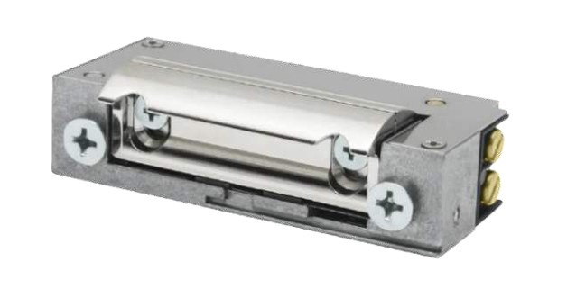 Elektrozaczep BIRA Hartte XS, normalnie zamknięty (NC) z wyłącznikiem