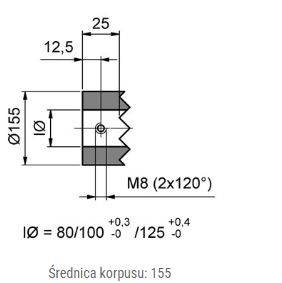Pierścień blokujący MINK Zick-Zack ZZS155