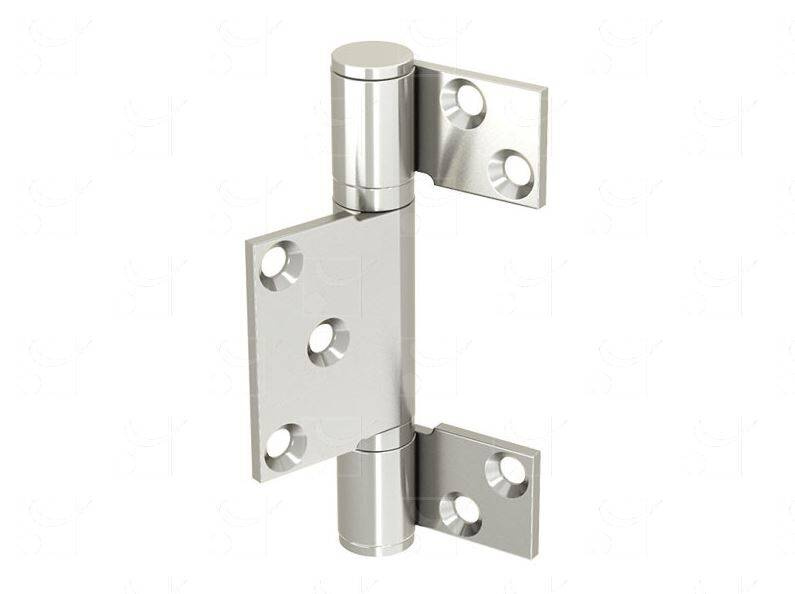 Zawias skrzydłowy z odsadzeniem MANTION 1510DXA2, stal nierdzewna