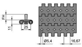 Segment zamienny systemu MINK MBS, włosie 1-rzędowe, szerokość 100 mm
