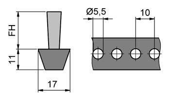 Szczotka na pasie klinowym MINK BKR1711