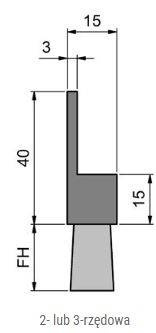 Elastyczna uszczelka szczotkowa MINK FBL4004