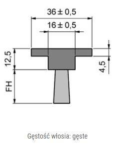 Elastyczna uszczelka szczotkowa MINK FBL3612D