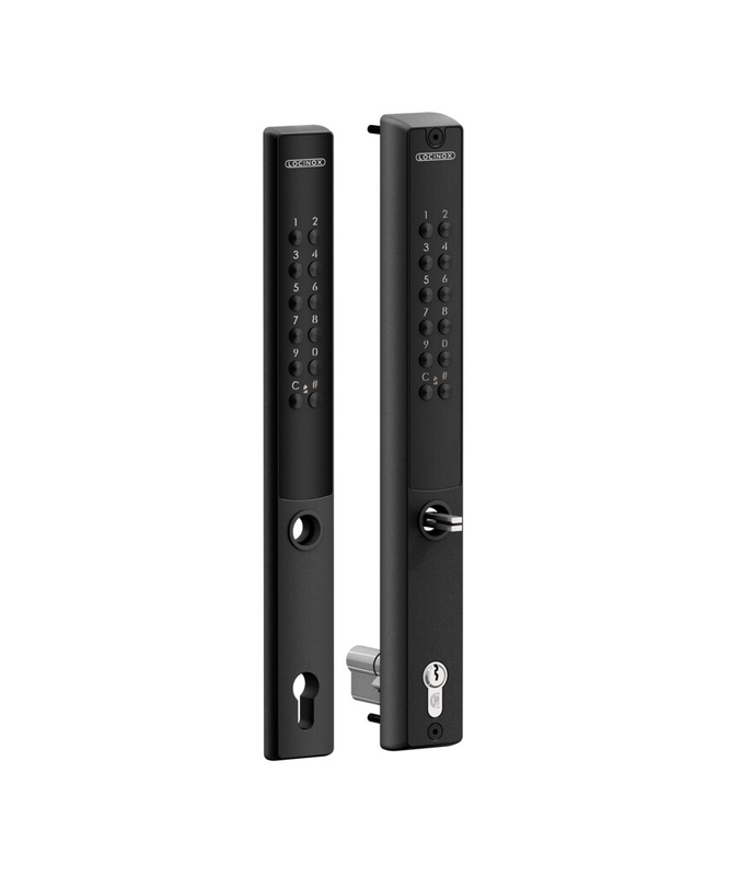 Zamek szyfrowy zasilany bateryjnie Locinox VERA na profil o głębokości min. 60 mm