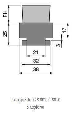 Uszczelka szczotkowa MINK STL800MD