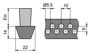 Szczotka na pasie klinowym MINK BKR2214