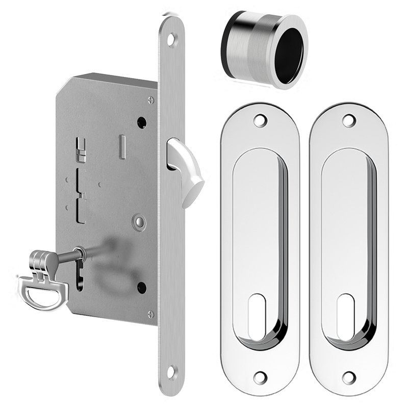 Zamek wpuszczany hakowy Metal-Bud, owalny