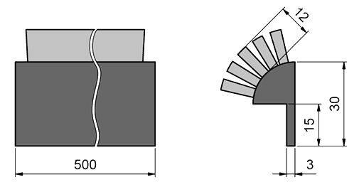Ochrona krawędzi dla płyty nośnej MINK STL-TRW-K1