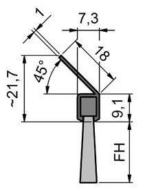 Uszczelka szczotkowa MINK STL1820