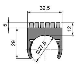 Szczotka ochronna MINK Guard-System, włosie gęste