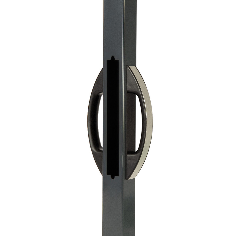 Zestaw ze zintegrowanymi uchwytami od strony zaczepu Locinox UNIWING