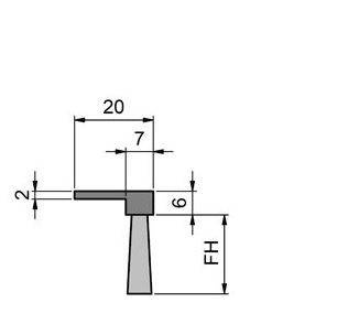Elastyczna uszczelka szczotkowa MINK FBL3003