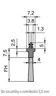 Elastyczna uszczelka szczotkowa MINK FBL1363