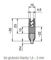 Uszczelka szczotkowa MINK BLA133012