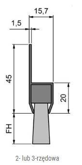 Uszczelka szczotkowa MINK STL2004