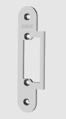 Blacha płaska, zamknięta do elektrozaczepów BIRA OK-C2, stal nierdzewna